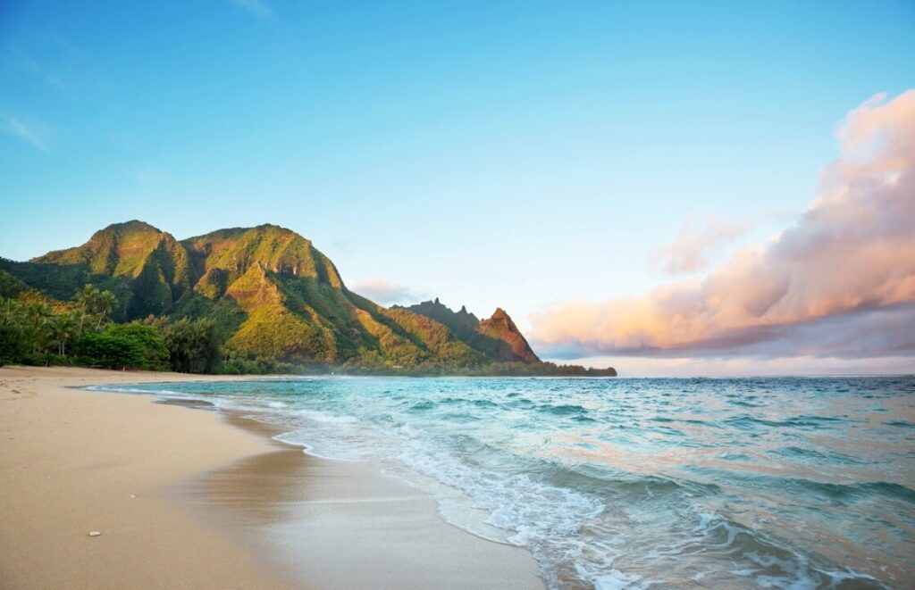 One of the beaches on the North Shores of Kauai.