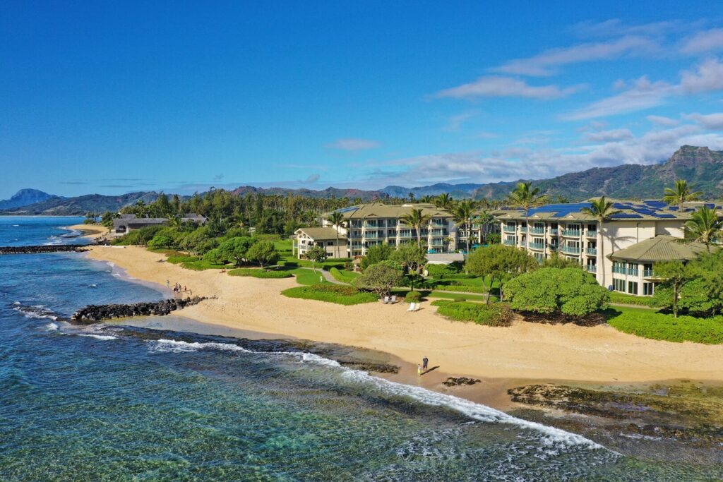 One of the beaches on the East Side of Kauai near luxury rentals.